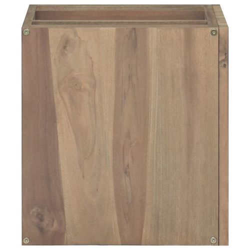 Armoire murale de salle de bain 46x25,5x40 cm Bois teck massif - Photo n°3; ?>