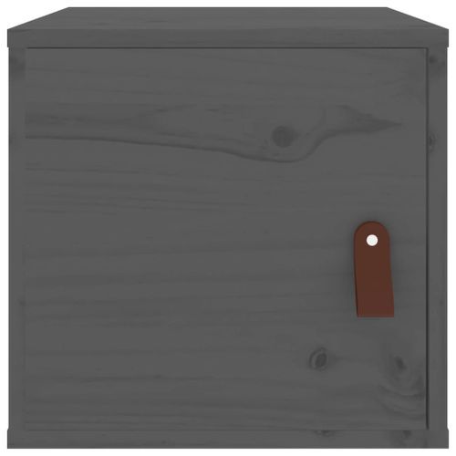 Armoire murale Gris 31,5x30x30 cm Bois de pin massif - Photo n°3; ?>