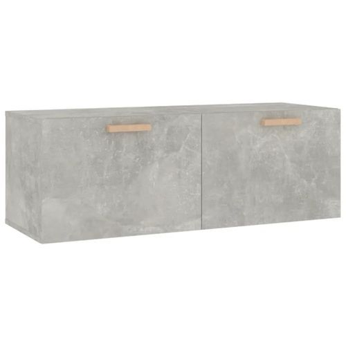 Armoire murale Gris béton 100x36,5x35 cm Bois d'ingénierie - Photo n°2; ?>