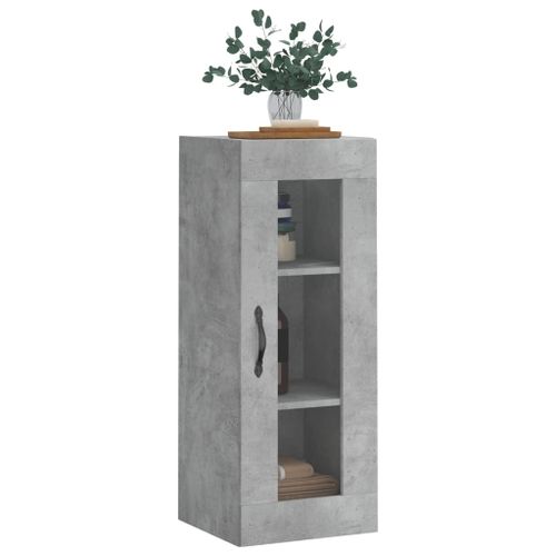 Armoire murale gris béton 34,5x34x90 cm - Photo n°3; ?>