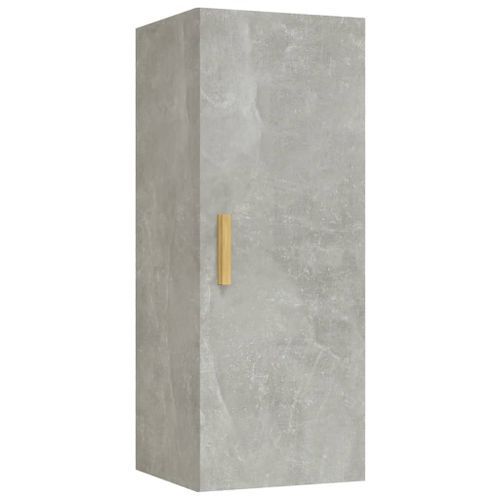 Armoire murale Gris béton 34,5x34x90 cm Bois d'ingénierie - Photo n°2; ?>