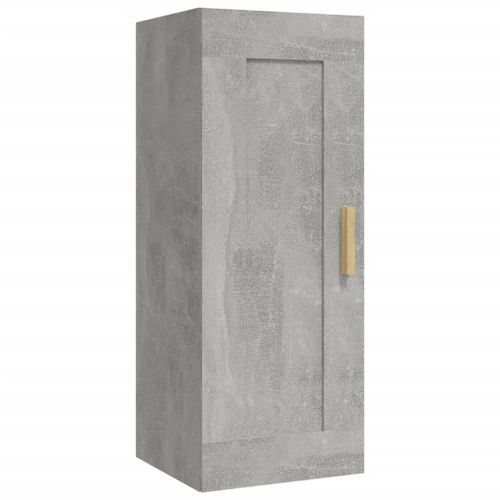 Armoire murale Gris béton 35x34x90 cm Bois d'ingénierie - Photo n°2; ?>