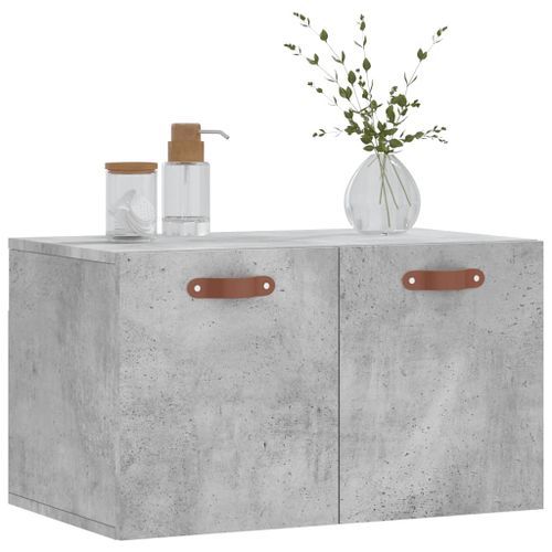 Armoire murale Gris béton 60x36,5x35 cm Bois d'ingénierie - Photo n°3; ?>