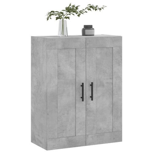 Armoire murale gris béton 69,5x34x90 cm bois d'ingénierie - Photo n°3; ?>