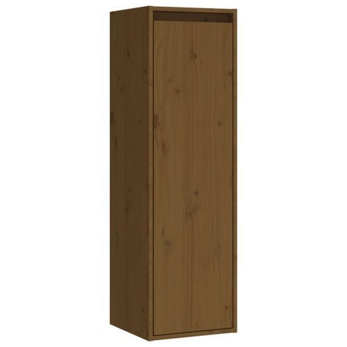 Armoire murale Marron miel 30x30x100 cm Bois de pin massif - Photo n°2; ?>