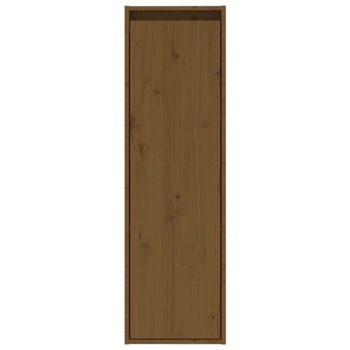 Armoire murale Marron miel 30x30x100 cm Bois de pin massif - Photo n°3; ?>