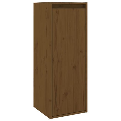 Armoire murale Marron miel 30x30x80 cm Bois de pin massif - Photo n°2; ?>