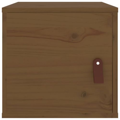 Armoire murale Marron miel 31,5x30x30 cm Bois de pin massif - Photo n°3; ?>