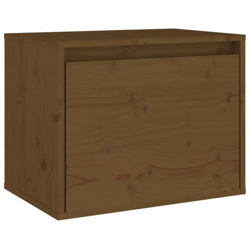 Armoire murale Marron miel 45x30x35 cm Bois de pin massif - Photo n°2; ?>