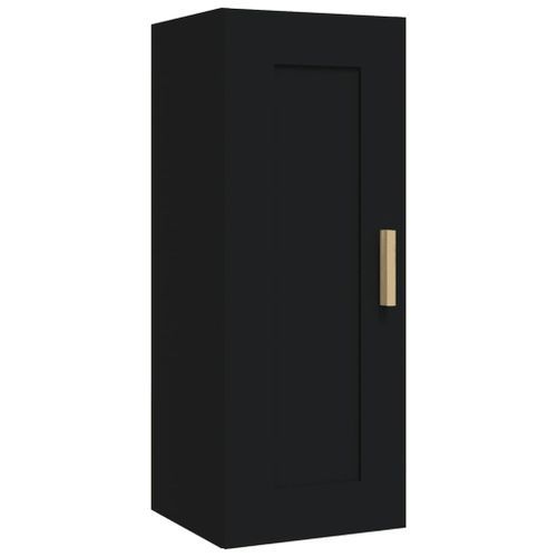 Armoire murale Noir 35x34x90 cm Bois d'ingénierie - Photo n°2; ?>