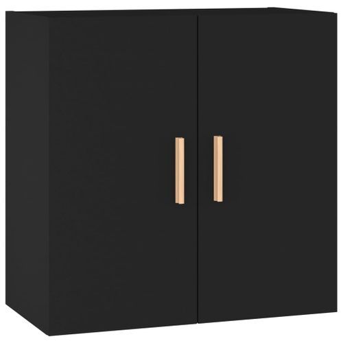 Armoire murale Noir 60x30x60 cm Bois d'ingénierie - Photo n°2; ?>