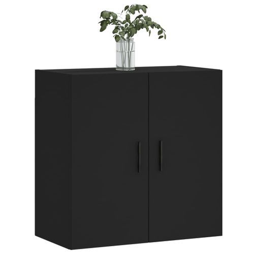 Armoire murale noir 60x31x60 cm bois d'ingénierie - Photo n°3; ?>