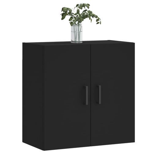 Armoire murale noir 60x31x60 cm bois d'ingénierie - Photo n°3; ?>