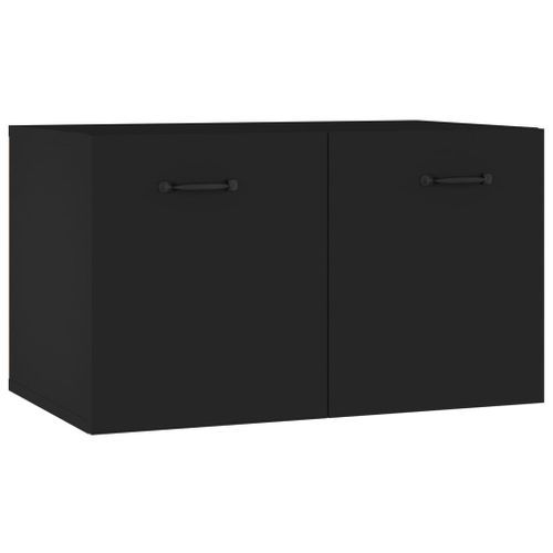 Armoire murale Noir 60x36,5x35 cm Bois d'ingénierie - Photo n°2; ?>