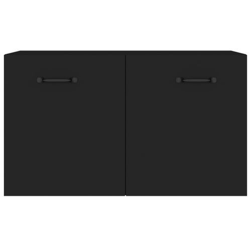 Armoire murale Noir 60x36,5x35 cm Bois d'ingénierie - Photo n°3; ?>