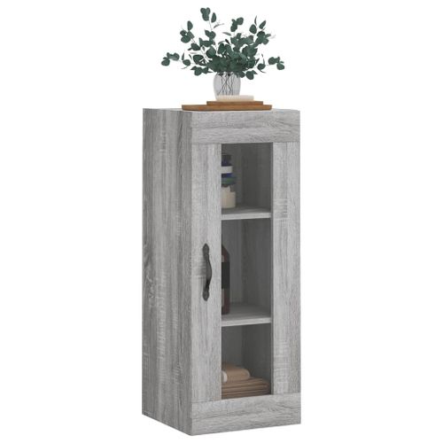 Armoire murale sonoma gris 34,5x34x90 cm - Photo n°3; ?>