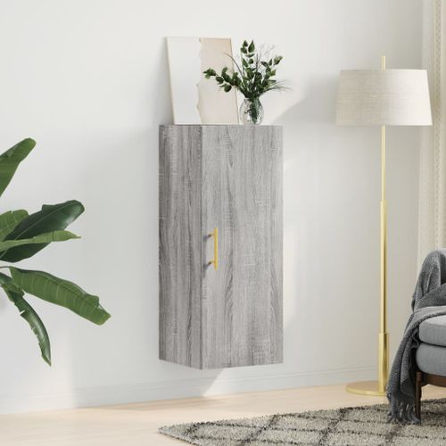 Armoire murale sonoma gris 34,5x34x90 cm - Photo n°3; ?>