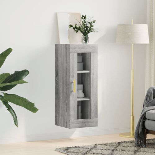 Armoire murale sonoma gris 34,5x34x90 cm - Photo n°3; ?>