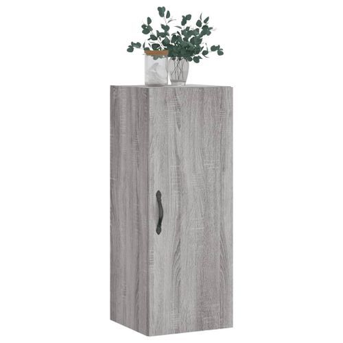 Armoire murale sonoma gris 34,5x34x90 cm bois d'ingénierie - Photo n°2; ?>