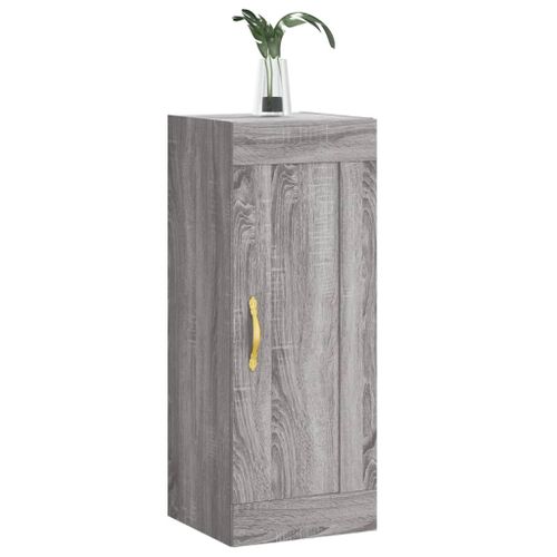 Armoire murale sonoma gris 34,5x34x90 cm bois d'ingénierie - Photo n°3; ?>