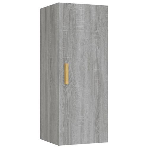 Armoire murale Sonoma gris 34,5x34x90 cm Bois d'ingénierie - Photo n°2; ?>