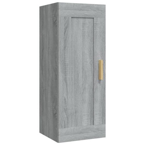 Armoire murale Sonoma gris 35x34x90 cm Bois d'ingénierie - Photo n°2; ?>