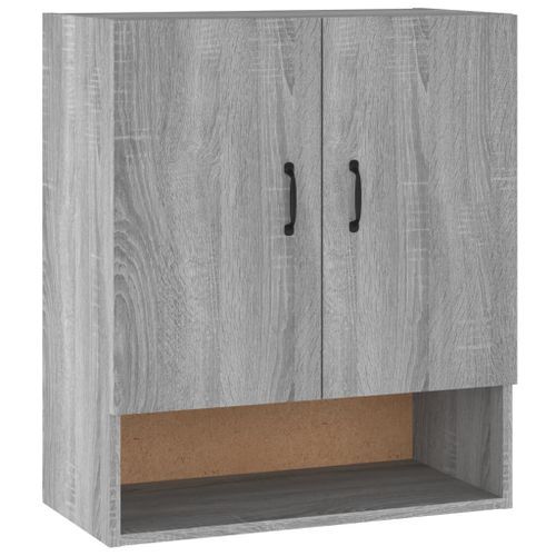 Armoire murale Sonoma gris 60x31x70 cm Bois d'ingénierie - Photo n°2; ?>