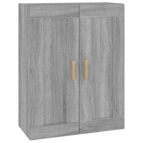 Armoire murale sonoma gris 69,5x32,5x90 cm bois d'ingénierie - Photo n°2; ?>