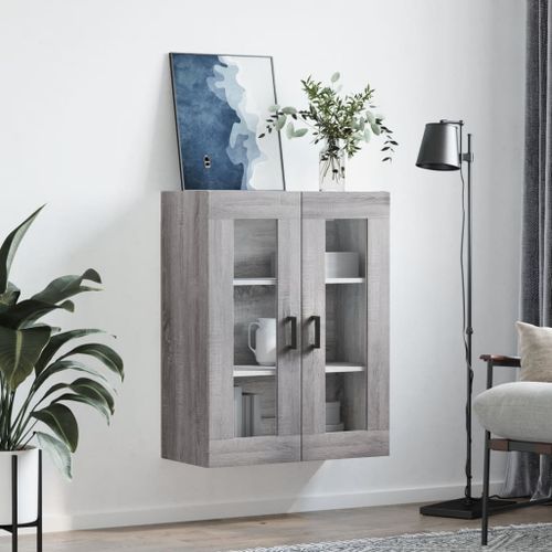 Armoire murale sonoma gris 69,5x34x90 cm - Photo n°3; ?>