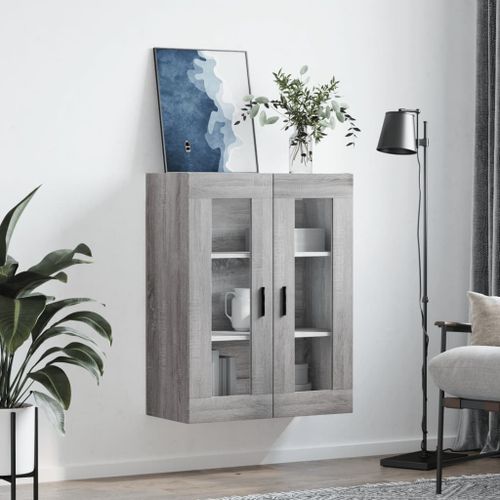 Armoire murale sonoma gris 69,5x34x90 cm - Photo n°3; ?>