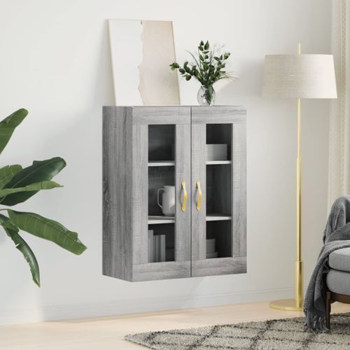 Armoire murale sonoma gris 69,5x34x90 cm - Photo n°3; ?>