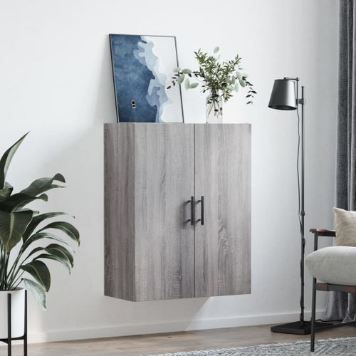 Armoire murale sonoma gris 69,5x34x90 cm - Photo n°3; ?>