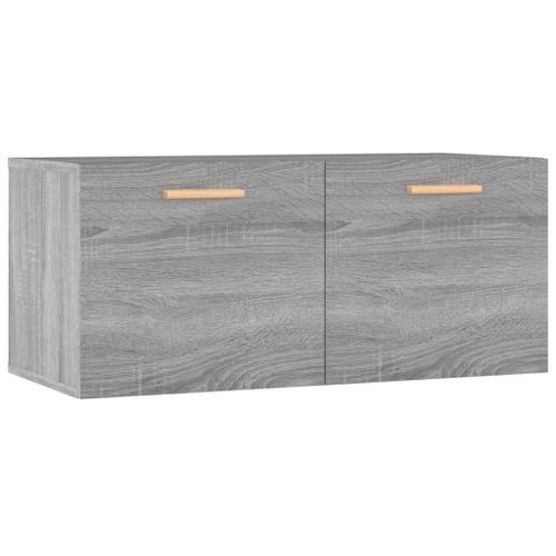 Armoire murale Sonoma gris 80x35x36,5 cm Bois d'ingénierie - Photo n°2; ?>