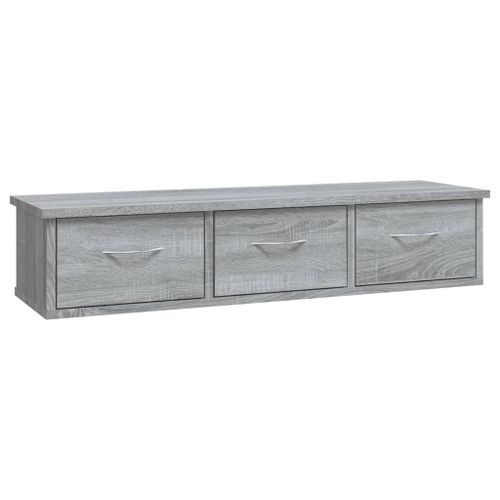 Armoire murale Sonoma gris 88x26x18,5 cm Bois d'ingénierie - Photo n°3; ?>