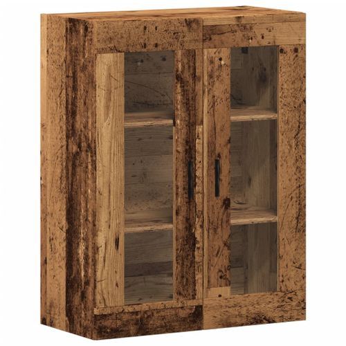 Armoire murale vieux bois 69,5x34x90 cm - Photo n°2; ?>