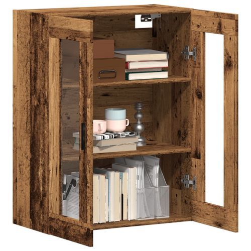 Armoire murale vieux bois 69,5x34x90 cm - Photo n°3; ?>