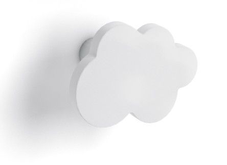 Armoire penderie blanc avec miroir et pieds bois clair et patère nuage blanc - Photo n°2; ?>