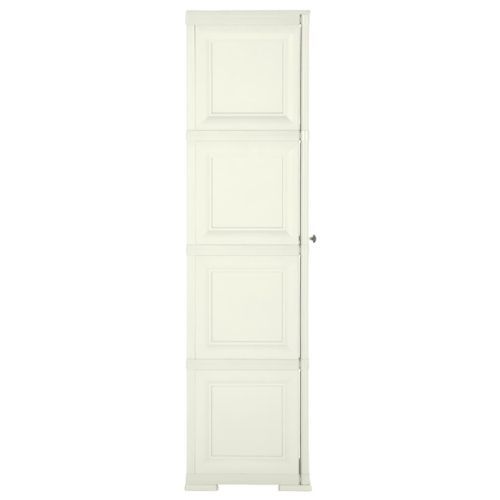 Armoire plastique 40x43x164 cm design bois glace à la vanille - Photo n°3; ?>