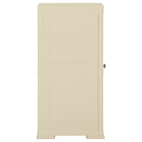 Armoire plastique 40x43x85,5 cm design de bois blanc angora - Photo n°3; ?>