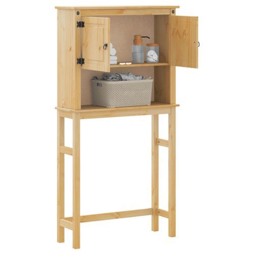 Armoire pour machine à laver salle de bain Corona pin massif - Photo n°3; ?>