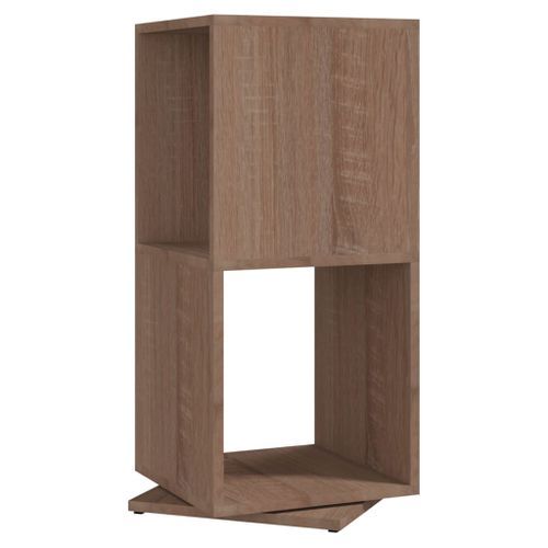 Armoire rotative Chêne Sonoma 34,5x34,5x75,5 cm bois ingénierie - Photo n°2; ?>