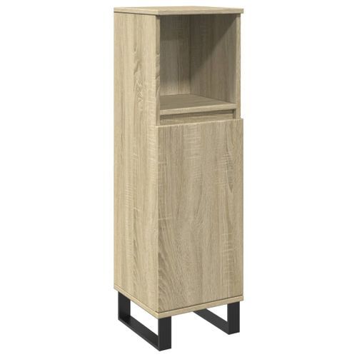 Armoire salle de bain chêne sonoma 30x30x100 cm - Photo n°2; ?>