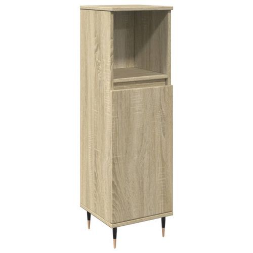 Armoire salle de bain chêne sonoma 30x30x100 cm - Photo n°2; ?>