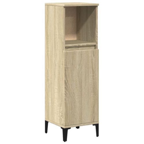 Armoire salle de bain chêne sonoma 30x30x100 cm - Photo n°2; ?>