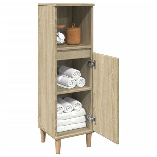 Armoire salle de bain chêne sonoma 30x30x100 cm - Photo n°3; ?>