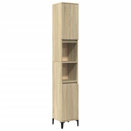 Armoire salle de bain chêne sonoma 30x30x190 cm - Photo n°2; ?>