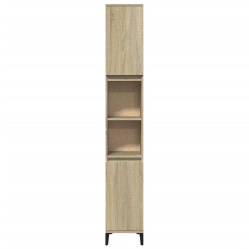 Armoire salle de bain chêne sonoma 30x30x190 cm - Photo n°3; ?>