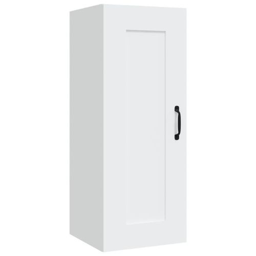 Armoire suspendue Blanc 35x34x90 cm Bois d'ingénierie - Photo n°2; ?>