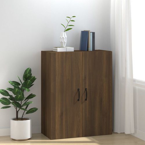 Armoire suspendue Chêne marron 69,5x34x90 cm Bois d'ingénierie - Photo n°3; ?>