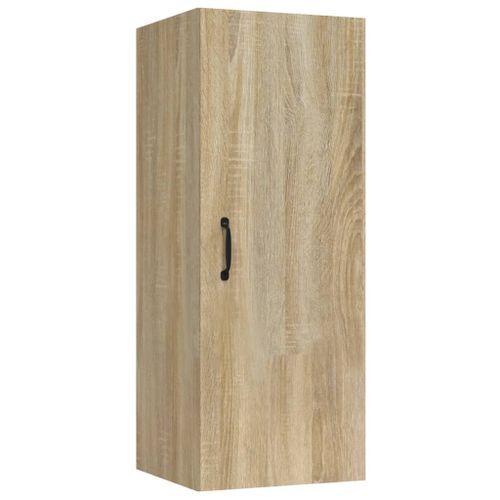 Armoire suspendue Chêne Sonoma 34,5x34x90 cm Bois d'ingénierie - Photo n°2; ?>